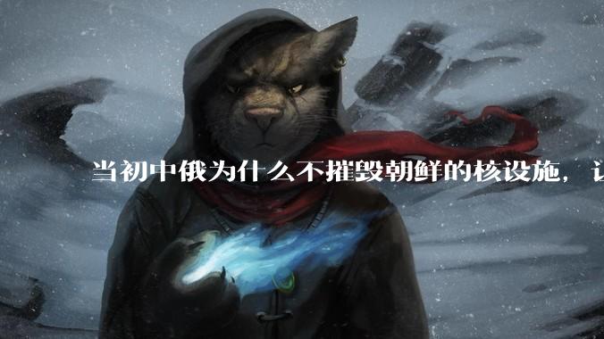 当初中俄为什么不摧毁朝鲜的核设施，让朝鲜拥有了自己的核武器？