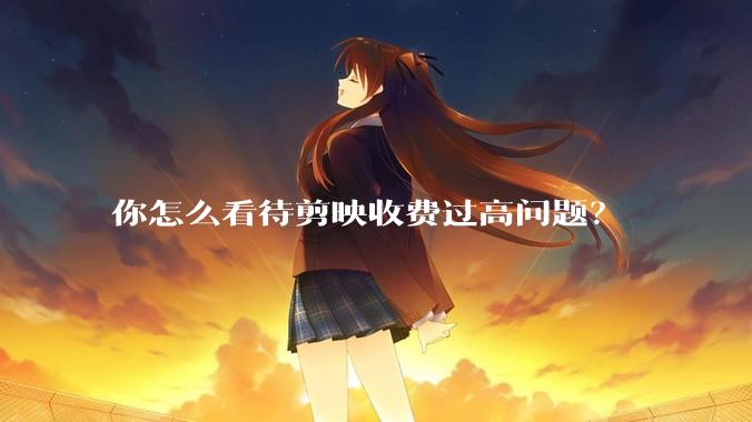 你怎么看待剪映收费过高问题？
