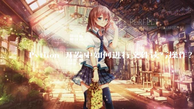 Python 开发中如何进行文件读写操作？